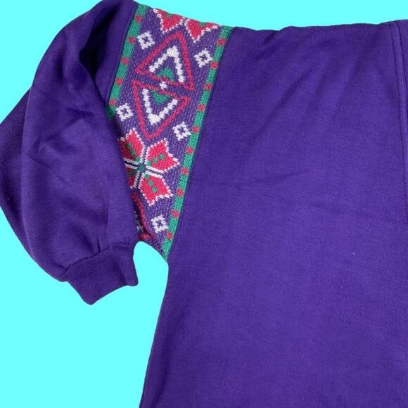 Vintage Eileen and Co Mock Neck Grandma Sweater Knit Details Winter - Picture 3 of 4